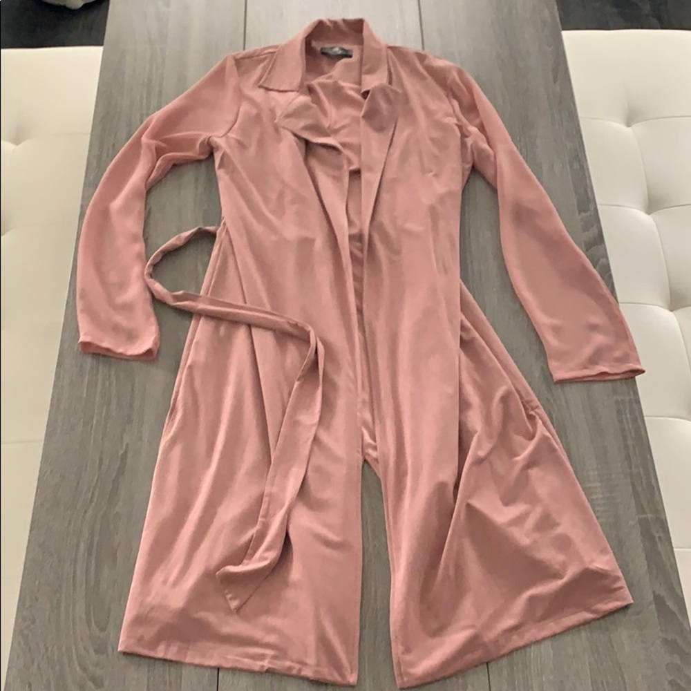 Blush Trench Coat